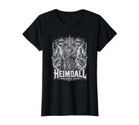 Heimdall Horn Before The End Norse Legend Value Graphic T-Shirt, Women, Black, S