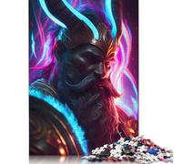 Heimdall Norse Mythology Puzzles 500 Pieces for Teenagers Gifts Wooden Puzzle for Adults And Teenager Home Decoration Puzzle Toys 500pcs (52x38cm)