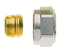 Heimeier Clamp Connection Nickel-Plated For Cu And Steel Pipe 18 Mm And G 3/4 Ag