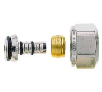 Heimeier Clamp Fitting Nickel Plated For Composite Pipe 16X2 Mm And G 3/4 AG
