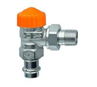 Heimeier Thermostat Valve Body Eclipse, Corner, DN 15, ViegaPress 15 Mm