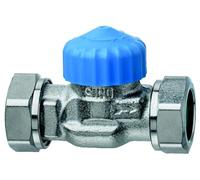 Heimeier Thermostat Valve Body Flat Seal. Nipple Connection, DN 15, Kvs 2.50