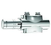 Heimeier Valve Multilux 4-Set Halo Two-Pipe And Single-Pipe, Chrome Plated