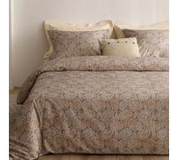 HeimenAogo Egyptian Cotton Duvet Cover Set - Luxurious California King Size with Silky Soft Sateen Weave, Boho Style, Zipper Closure, Paisley Pattern
