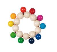 Heimess 735060 Wooden Touch Ring (Rainbow Beads)