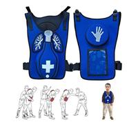 Heimlich First Aid Practice Training Model, Suitable for Teaching Accessories for Students Aged 5-12,Red(Blue)