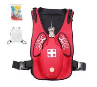 Heimlich Manoeuvre Training Vest for Adults CPR, Choking Rescue Trainer for CPR & First Aid Classes, Adjustable Shoulder Straps & Waist Belt, Teaching Aid for First Responders & Students