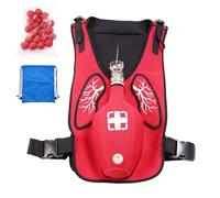 Heimlich Manoeuvre Training Vest for Adults CPR, Choking Rescue Trainer for CPR & First Aid Classes, Adjustable Shoulder Straps & Waist Belt, Teaching Aid for First Responders & Students