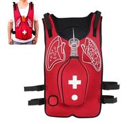 Heimlich Practice Training Model, Anti Choking Trainer with Back Slap,Training Vest First Aid Rescue Model for Choking and Suffocation Adult and Child,Child-B-Red