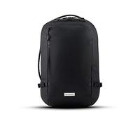 HEIMPLANET Original | Transit Line Travel Pack | backpack made from waterproof DYECOSHELL |15" laptop compartment and clamshell opening | Supports 1% for The Planet (Black, 28L)