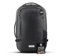 HEIMPLANET Original, Transit Line Travel Pack, backpack made from waterproof DYECOSHELL, 15" laptop compartment and clamshell opening, Supports 1% for The Planet (Castlerock, 34L)