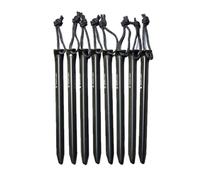 HEIMPLANET | V-shaped Aluminum Tent Pegs | V-Shape Tent Pegs | Anthracite Anodized 8-Pack