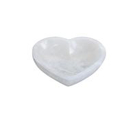 Heimtex Heart Selenite Crystal Charging Bowl - Cleansing, Meditation, Ritual & Energy Healing