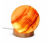 Heimtex Onyx Marble Table Lamp 6", Round Lamp, Sphere Crystal Lamps, Healing and Therapeutic, Stone Lamps, Perfect to Gift, Marble Home Decor