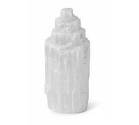 Heimtex Selenite crystal tower 10cm - Natural polished selenite crystal mountain pillar tower in 4 sizes for healing, meditation, gift & for home decor/room decor (10cm)