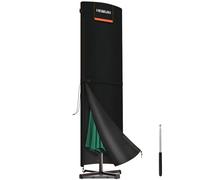 HEIMUNI Parasol Covers Waterproof, Cantilever Garden Parasol Covers for Ø3m 4m 5m Outdoor Umbrella, 420D Oxford Patio Umbrella Cover Large Parasol Protective Cover Weatherproof, 295x80x80cm