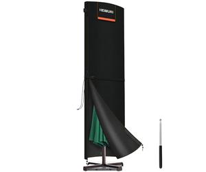 HEIMUNI Parasol Covers Waterproof, Cantilever Garden Parasol Covers for Ø3m 4m 5m Outdoor Umbrella, 420D Oxford Patio Umbrella Cover Large Parasol Protective Cover Weatherproof, 295x80x80cm