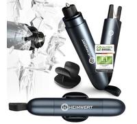 Heimwert Emergency Hammer Seat Belt Cutter - Emergency Hammer with Test Glass for Practice - Destroys Especially Composite Safety Glass of the New Car Generation - Spring Grain Emergency Hammer