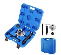HeinaTond 10T Hydraulic Wheel Hub Puller Drive Shaft Removal Tool Heavy Duty Hydraulic Press for 4-5 Hole Wheel Hubs Bearing Press Kit Car Wheel Bearing Removal 96-125mm (Blue)