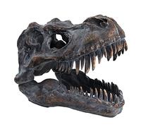 HEINBOW Giant Tyrannosaurus Rex Dinosaur Skull Wall Hanging Fossil Figurine T-rex Skull Wall-Mounted Dinosaur Head Trophy Faux Taxidermy Wall Statue Wall Decor Decoration Sculpture 20'' Long
