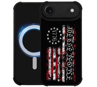 heindiy case for iPhone 17 Air,Compatible with Magsafe,All-Round Protection Shockproof Anti-Scratches TPU Case Cover-Classic American Flag 1776 We The People