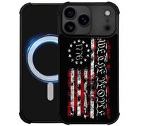 heindiy case for iPhone 17 Pro,Compatible with Magsafe,All-Round Protection Shockproof Anti-Scratches TPU Case Cover-Classic American Flag 1776 We The People