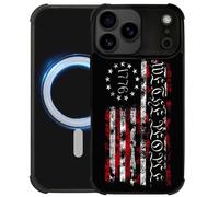 heindiy case for iPhone 17 Pro Max,Compatible with Magsafe,All-Round Protection Shockproof Anti-Scratches TPU Case Cover-Classic American Flag 1776 We The People