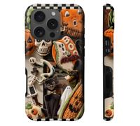 heindiy Compatible with iPhone 15 Pro Max Case,Wireless Charging Compatible,Patented 2-in-1 Dual-Layer Protection, Hot Transfer Print Hard Shell Cover - Halloween Strange Collection