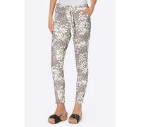 Heine Animal Print Trousers Khaki
