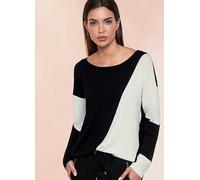 Heine Colour Block Sweater Black Print