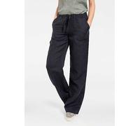 Heine Elasticated Waist Wide Leg Trousers Navy