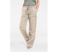 Heine Elasticated Waist Wide Leg Trousers Sand