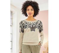 Heine Floral Printed Jumper Sand Print