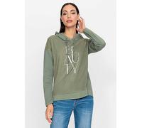 Heine Hooded Jersey Top Khaki