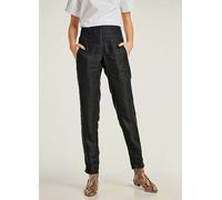 Heine Linen Carrot Trousers Black