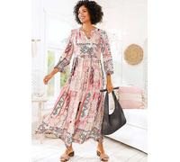 Heine Tiered Maxi Dress Rose Print