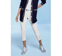 Heine Tummy Trimming Cropped Trousers Off White