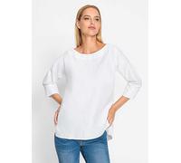 Heine Wide Neck Blouse White