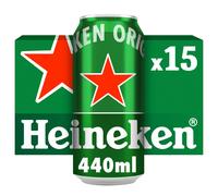 Heineken Lager Beer Cans, 15x