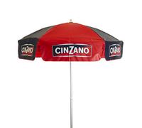 Heininger 1378 DestinationGear Red and Blue 6' Vinyl Patio Pole Umbrella by Heininger