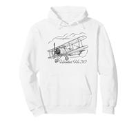 Heinkel He 50 WW2 German Dive Bomber Flying Clouds Pullover Hoodie