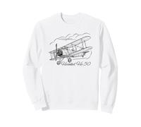 Heinkel He 50 WW2 German Dive Bomber Flying Clouds Sweatshirt