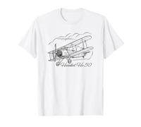 Heinkel He 50 WW2 German Dive Bomber Flying Clouds T-Shirt