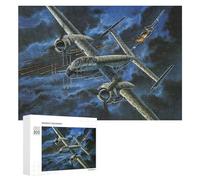Heinkel He219 Night Duel, 300 PCS Decorative Wooden Puzzle, Year-End Present - for A Rewarding Weekend Challenge