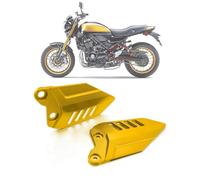 Heinmo Motorcycle CNC Footpegs Foot Pegs Footrest Heel Plates Guard Protector For Kawa' Z900RS 2017-2021 2022 2023 (without LOGO) (Gold)