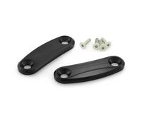 HEINMO Motorcycle Mirror Block Off Plates Mirror Hole Cover Cap Compatible With ZX10R ZX6R Nin'250 Nin'400 2016-2023 2024 CNC Aluminum (Black)