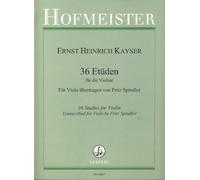 Heinrich Ernst Kayser-36 Etüden für Violine, op. 20-Viola