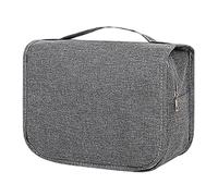 HEINSTON Cosmetic Bag Convenient Space-saving Large Cosmetic Bag Makeup Case Navy Blue, Gray, One Size