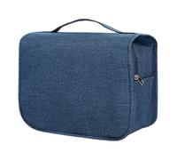 HEINSTON Cosmetic Bag Convenient Space-saving Large Cosmetic Bag Makeup Case Navy Blue, Navy Blue, One Size