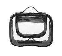 HEINSTON Cosmetic Storage Bag Travel Cosmetic Storage Bag Visible Black, Black, One Size